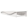 Tumbona de madera maciza de pino blanca 205x80x31,5 cm de vidaXL, Tumbonas - Ref: Foro24-832585, Precio: 105,56 €, Descuento: %