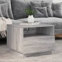 Mesa de centro con luces LED gris Sonoma 50x49x40 cm de vidaXL, Mesas de centro - Ref: Foro24-839831, Precio: 69,84 €, Descue...
