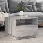 Mesa de centro con luces LED gris Sonoma 50x49x40 cm de vidaXL, Mesas de centro - Ref: Foro24-839831, Precio: 68,18 €, Descue...