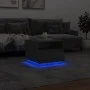 Mesa de centro con luces LED gris Sonoma 50x49x40 cm de vidaXL, Mesas de centro - Ref: Foro24-839831, Precio: 68,18 €, Descue...