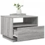 Mesa de centro con luces LED gris Sonoma 50x49x40 cm de vidaXL, Mesas de centro - Ref: Foro24-839831, Precio: 68,18 €, Descue...