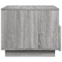 Mesa de centro con luces LED gris Sonoma 50x49x40 cm de vidaXL, Mesas de centro - Ref: Foro24-839831, Precio: 69,84 €, Descue...