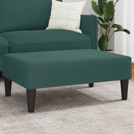 Reposapiés de terciopelo verde oscuro 77x55x31 cm de vidaXL, Otomanas - Ref: Foro24-379559, Precio: 69,03 €, Descuento: %