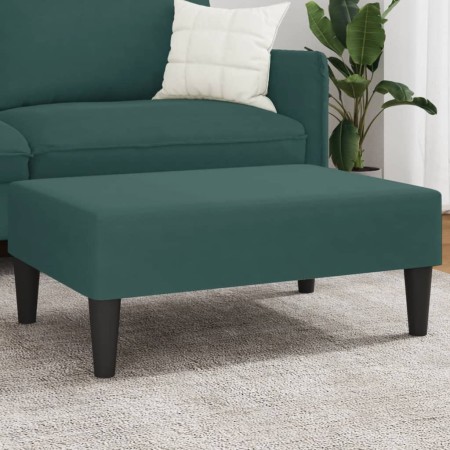Reposapiés de terciopelo verde oscuro 77x55x31 cm de vidaXL, Otomanas - Ref: Foro24-379559, Precio: 70,01 €, Descuento: %