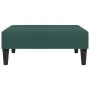 Reposapiés de terciopelo verde oscuro 77x55x31 cm de vidaXL, Otomanas - Ref: Foro24-379559, Precio: 69,03 €, Descuento: %