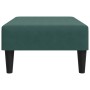 Reposapiés de terciopelo verde oscuro 77x55x31 cm de vidaXL, Otomanas - Ref: Foro24-379559, Precio: 70,01 €, Descuento: %