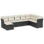 Set de sofás de jardín 8 piezas y cojines ratán sintético negro de vidaXL, Conjuntos de jardín - Ref: Foro24-3263272, Precio:...