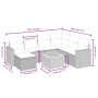 Set de sofás de jardín 8 piezas y cojines ratán sintético negro de vidaXL, Conjuntos de jardín - Ref: Foro24-3264849, Precio:...
