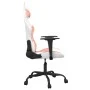 Gaming-Massagestuhl aus weißem und rosa Kunstleder von vidaXL, Gaming-Stühle - Ref: Foro24-345408, Preis: 111,79 €, Rabatt: %