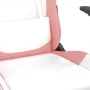 Gaming-Massagestuhl aus weißem und rosa Kunstleder von vidaXL, Gaming-Stühle - Ref: Foro24-345408, Preis: 111,79 €, Rabatt: %