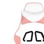Silla gaming de masaje cuero sintético blanco y rosa de vidaXL, Sillones para videojuegos - Ref: Foro24-345408, Precio: 114,4...
