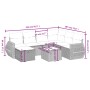 Set de sofás de jardín 8 piezas y cojines ratán sintético negro de vidaXL, Conjuntos de jardín - Ref: Foro24-3264151, Precio:...