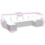 Set de sofás de jardín 7 piezas con cojines ratán PE gris de vidaXL, Conjuntos de jardín - Ref: Foro24-3264126, Precio: 439,2...