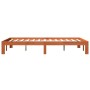 Estructura de cama madera maciza pino marrón cera 120x200 cm de vidaXL, Camas y somieres - Ref: Foro24-844170, Precio: 102,11...