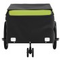 Remolque para bicicleta hierro negro y verde 45 kg de vidaXL, Remolques para bicicletas - Ref: Foro24-94109, Precio: 98,75 €,...