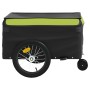Remolque para bicicleta hierro negro y verde 45 kg de vidaXL, Remolques para bicicletas - Ref: Foro24-94109, Precio: 98,75 €,...