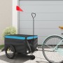 Remolque para bicicleta hierro negro y azul 30 kg de vidaXL, Remolques para bicicletas - Ref: Foro24-94100, Precio: 98,88 €, ...