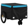 Remolque para bicicleta hierro negro y azul 30 kg de vidaXL, Remolques para bicicletas - Ref: Foro24-94100, Precio: 98,88 €, ...