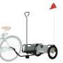 Remolque para bicicletas hierro y tela Oxford gris de vidaXL, Remolques para bicicletas - Ref: Foro24-94189, Precio: 84,29 €,...