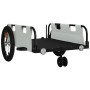 Remolque para bicicletas hierro y tela Oxford gris de vidaXL, Remolques para bicicletas - Ref: Foro24-94189, Precio: 84,29 €,...