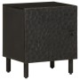 Mesitas de noche 2 uds madera maciza de mango negro 40x33x46 cm de vidaXL, Mesitas de noche - Ref: Foro24-356816, Precio: 67,...