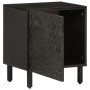 Mesitas de noche 2 uds madera maciza de mango negro 40x33x46 cm de vidaXL, Mesitas de noche - Ref: Foro24-356816, Precio: 67,...