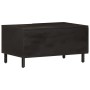 Mesa de centro madera maciza de mango negra 80x50x40 cm de vidaXL, Mesas de centro - Ref: Foro24-356823, Precio: 71,43 €, Des...