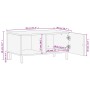 Mesa de centro madera maciza de mango negra 80x50x40 cm de vidaXL, Mesas de centro - Ref: Foro24-356823, Precio: 71,43 €, Des...