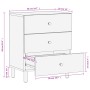 Mesita de noche madera maciza de mango negra 50x33x60 cm de vidaXL, Mesitas de noche - Ref: Foro24-356828, Precio: 97,88 €, D...