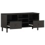 Mueble de TV madera maciza de mango negro 100x33x46 cm de vidaXL, Muebles TV - Ref: Foro24-356837, Precio: 79,18 €, Descuento: %