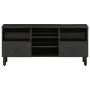 Mueble de TV madera maciza de mango negro 100x33x46 cm de vidaXL, Muebles TV - Ref: Foro24-356837, Precio: 78,46 €, Descuento: %