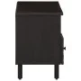Mueble de TV madera maciza de mango negro 100x33x46 cm de vidaXL, Muebles TV - Ref: Foro24-356837, Precio: 78,46 €, Descuento: %