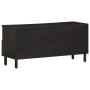Mueble de TV madera maciza de mango negro 100x33x46 cm de vidaXL, Muebles TV - Ref: Foro24-356837, Precio: 79,18 €, Descuento: %
