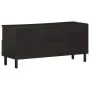 Mueble de TV madera maciza de mango negro 100x33x46 cm de vidaXL, Muebles TV - Ref: Foro24-356837, Precio: 78,46 €, Descuento: %