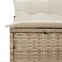 Sofá de jardín sin reposabrazos 2 uds y cojines ratán PE beige de vidaXL, Sofás de exterior - Ref: Foro24-365834, Precio: 143...