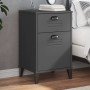 Mesita de noche VIKEN madera de ingeniería gris antracita de vidaXL, Mesitas de noche - Ref: Foro24-374916, Precio: 70,85 €, ...