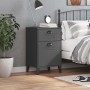 Mesita de noche VIKEN madera de ingeniería gris antracita de vidaXL, Mesitas de noche - Ref: Foro24-374916, Precio: 70,85 €, ...