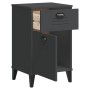 Mesita de noche VIKEN madera de ingeniería gris antracita de vidaXL, Mesitas de noche - Ref: Foro24-374916, Precio: 70,85 €, ...