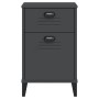 Mesita de noche VIKEN madera de ingeniería gris antracita de vidaXL, Mesitas de noche - Ref: Foro24-374916, Precio: 70,85 €, ...