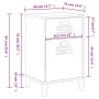 Mesita de noche VIKEN madera de ingeniería gris antracita de vidaXL, Mesitas de noche - Ref: Foro24-374916, Precio: 70,85 €, ...