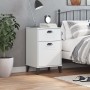 Mesita de noche VIKEN madera de ingeniería blanca de vidaXL, Mesitas de noche - Ref: Foro24-374914, Precio: 57,25 €, Descuent...