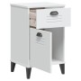 Mesita de noche VIKEN madera de ingeniería blanca de vidaXL, Mesitas de noche - Ref: Foro24-374914, Precio: 57,25 €, Descuent...