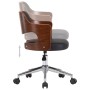 Silla de comedor giratoria madera curvada cuero sintético negro de vidaXL, Sillas de comedor - Ref: Foro24-287427, Precio: 15...