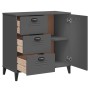 Aparador VIKEN madera de ingeniería gris antracita 80x40x80 cm de vidaXL, Aparadores - Ref: Foro24-374940, Precio: 156,82 €, ...
