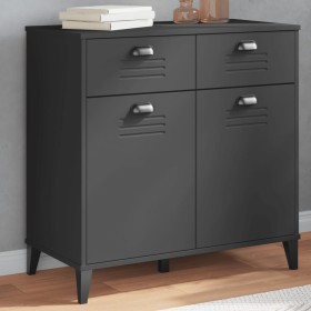Aparador VIKEN madera de ingeniería gris antracita 80x40x80 cm de vidaXL, Aparadores - Ref: Foro24-374937, Precio: 155,74 €, ...