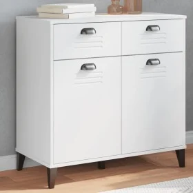 Vitrine VIKEN aus weißem 80x40x80 cm großem Ingenieurholz. von vidaXL, Sideboards - Ref: Foro24-374935, Preis: 148,01 €, Raba...