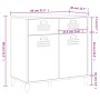 Aparador VIKEN madera de ingeniería blanco 80x40x80 cm de vidaXL, Aparadores - Ref: Foro24-374935, Precio: 150,38 €, Descuent...