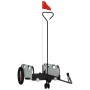 Remolque para bicicletas hierro y tela Oxford gris de vidaXL, Remolques para bicicletas - Ref: Foro24-94182, Precio: 83,11 €,...