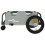 Remolque para bicicletas hierro y tela Oxford gris de vidaXL, Remolques para bicicletas - Ref: Foro24-94182, Precio: 83,11 €,...