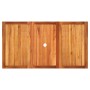 Mesa de jardín ratán sintético madera acacia negro 140x80x75 cm de vidaXL, Mesas de jardín - Ref: Foro24-366276, Precio: 151,...